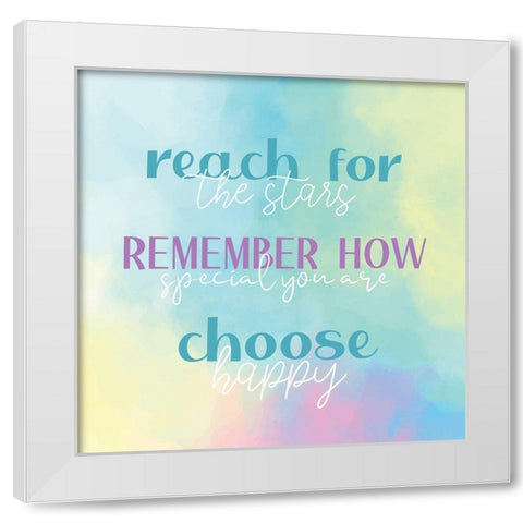 Reach for the Stars White Modern Wood Framed Art Print by Allen, Kimberly