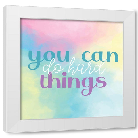 You Can Do White Modern Wood Framed Art Print by Allen, Kimberly