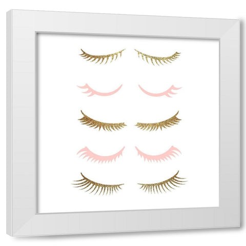 Lash White Modern Wood Framed Art Print by Allen, Kimberly