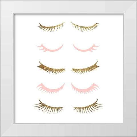 Lash White Modern Wood Framed Art Print by Allen, Kimberly