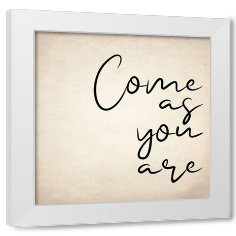 Come As You Are White Modern Wood Framed Art Print by Allen, Kimberly
