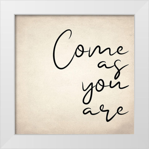 Come As You Are White Modern Wood Framed Art Print by Allen, Kimberly