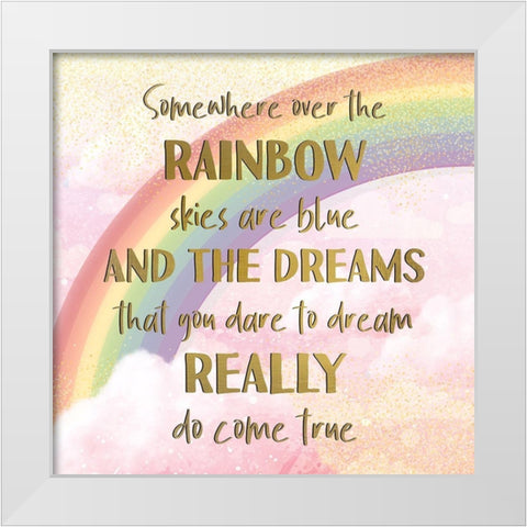 Really Do Come True V1 White Modern Wood Framed Art Print by Allen, Kimberly