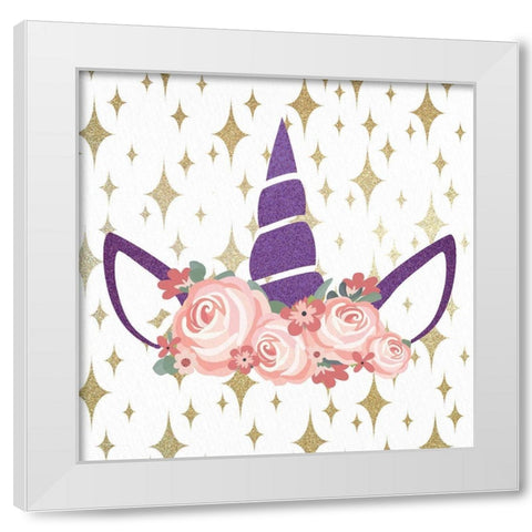 Magical Unicorn White Modern Wood Framed Art Print by Allen, Kimberly