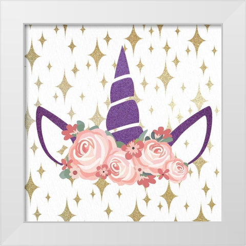 Magical Unicorn White Modern Wood Framed Art Print by Allen, Kimberly