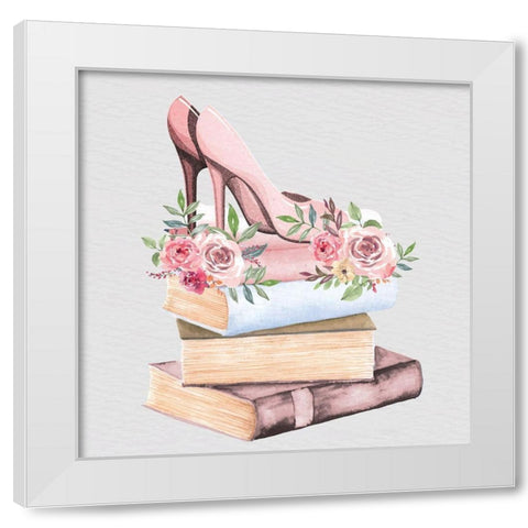 Pink Scent 2 V2 White Modern Wood Framed Art Print by Allen, Kimberly