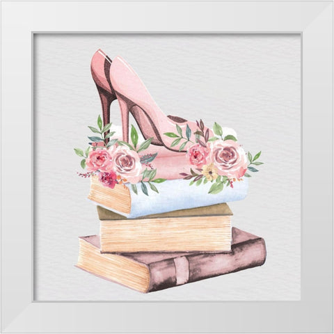 Pink Scent 2 V2 White Modern Wood Framed Art Print by Allen, Kimberly