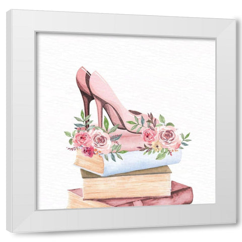 Pink Scent 2 White Modern Wood Framed Art Print by Allen, Kimberly
