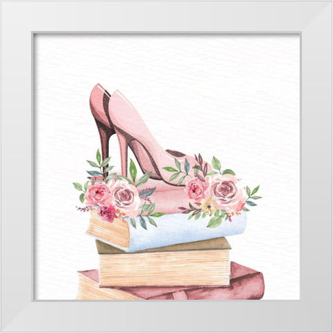 Pink Scent 2 White Modern Wood Framed Art Print by Allen, Kimberly