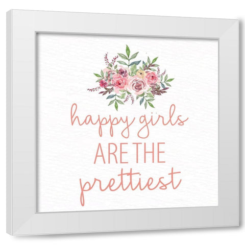 Pink Scent 4 White Modern Wood Framed Art Print by Allen, Kimberly