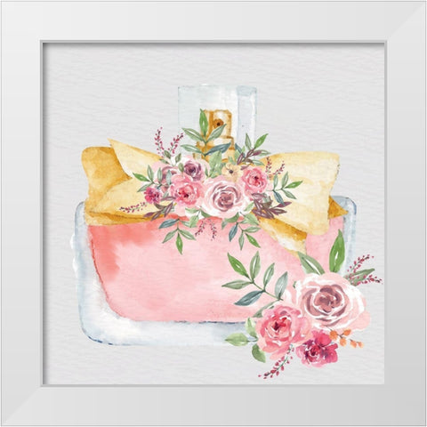 Pink Scent 5 V2 White Modern Wood Framed Art Print by Allen, Kimberly