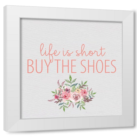 Pink Scent 6 V2 White Modern Wood Framed Art Print by Allen, Kimberly
