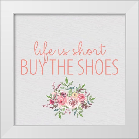 Pink Scent 6 V2 White Modern Wood Framed Art Print by Allen, Kimberly