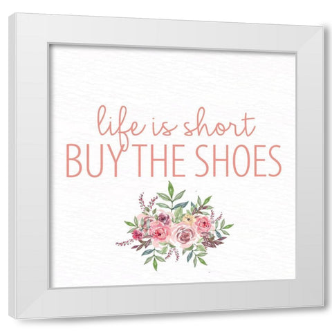 Pink Scent 3 White Modern Wood Framed Art Print by Allen, Kimberly