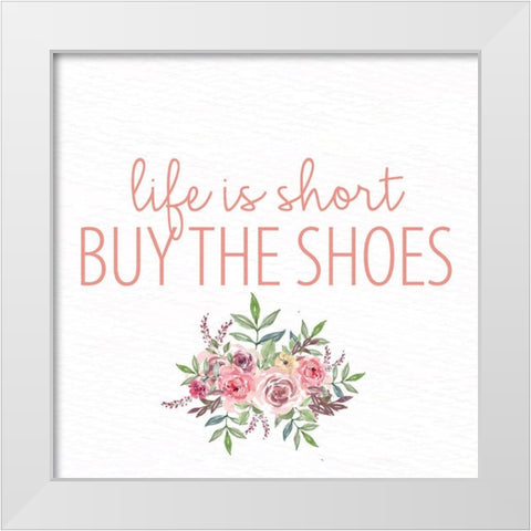 Pink Scent 3 White Modern Wood Framed Art Print by Allen, Kimberly
