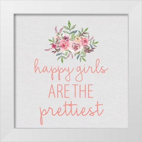 Pink Scent 4 v2 White Modern Wood Framed Art Print by Allen, Kimberly