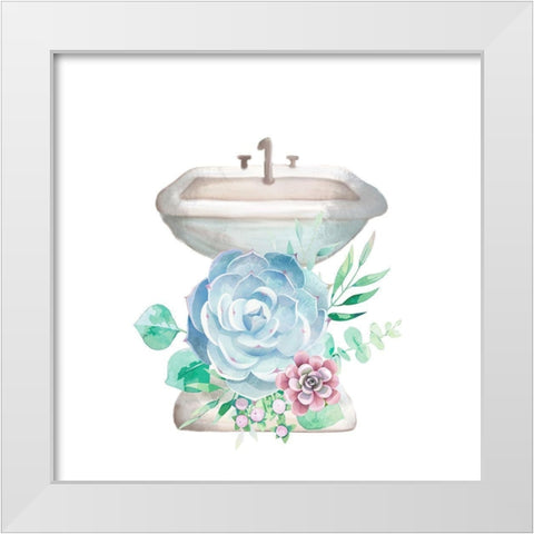 Relax Recharge 3 White Modern Wood Framed Art Print by Allen, Kimberly