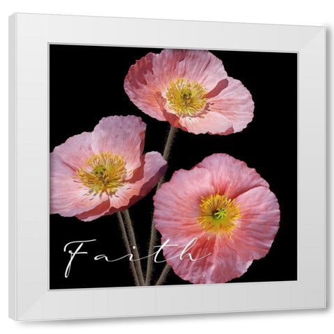 Faith Pink White Modern Wood Framed Art Print by Allen, Kimberly