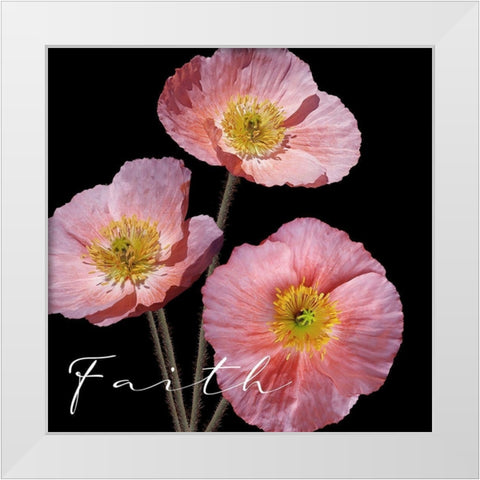 Faith Pink White Modern Wood Framed Art Print by Allen, Kimberly