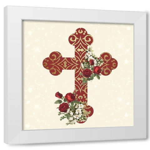 Pray 2 V2 White Modern Wood Framed Art Print by Allen, Kimberly