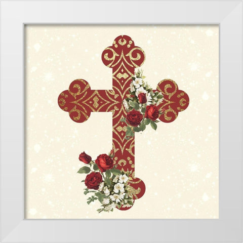 Pray 2 V2 White Modern Wood Framed Art Print by Allen, Kimberly