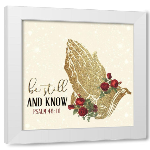 Pray 3 V2 White Modern Wood Framed Art Print by Allen, Kimberly