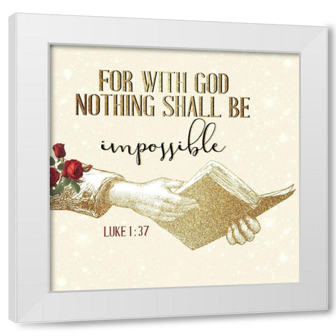 Pray 5 V2 White Modern Wood Framed Art Print by Allen, Kimberly