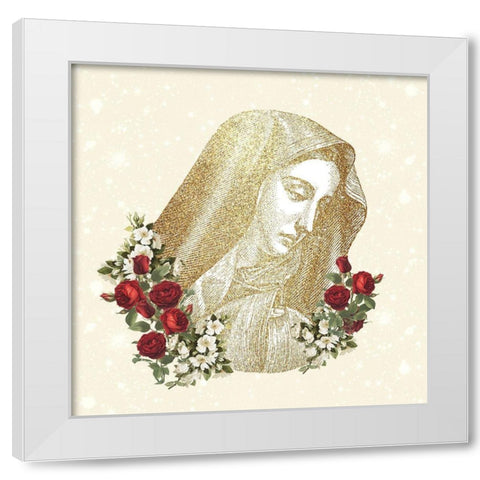 Pray 6 V2 White Modern Wood Framed Art Print by Allen, Kimberly