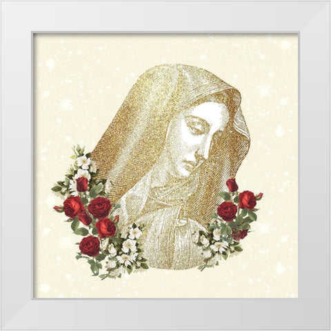 Pray 6 V2 White Modern Wood Framed Art Print by Allen, Kimberly