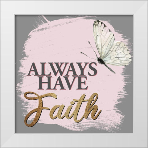 Wings 2 White Modern Wood Framed Art Print by Allen, Kimberly