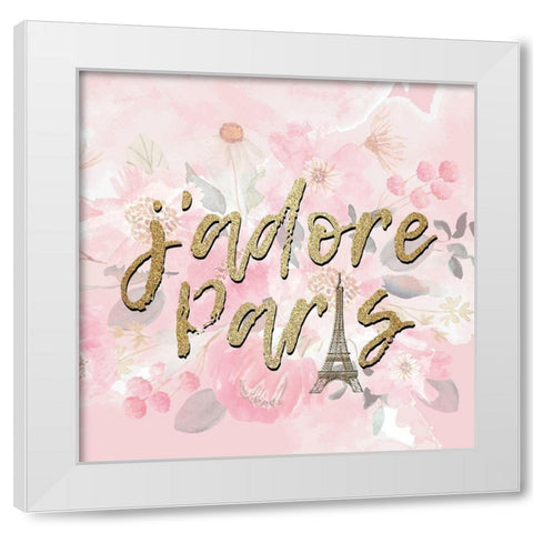 Paris Blooms 2 White Modern Wood Framed Art Print by Allen, Kimberly