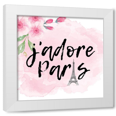 Paris Butterflies 2 White Modern Wood Framed Art Print by Allen, Kimberly