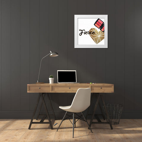 Diva 2 White Modern Wood Framed Art Print by Allen, Kimberly
