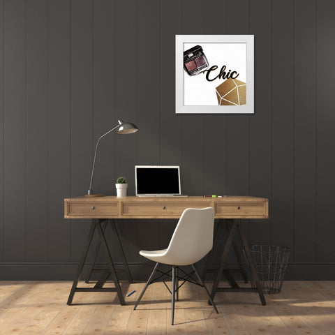 Diva 4 White Modern Wood Framed Art Print by Allen, Kimberly