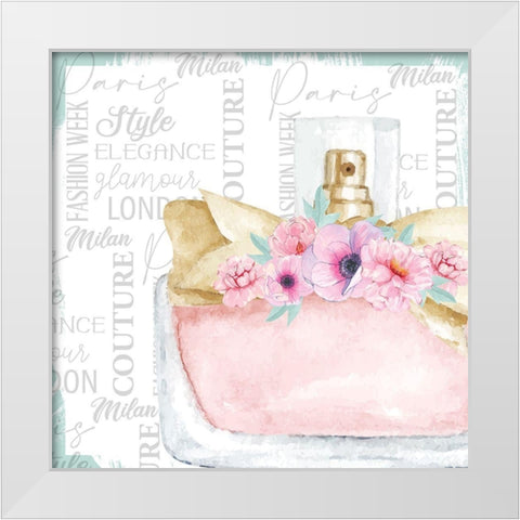 Perfume 6 White Modern Wood Framed Art Print by Allen, Kimberly