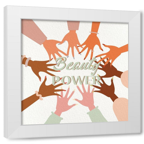 Wisdom Strength 2 White Modern Wood Framed Art Print by Allen, Kimberly
