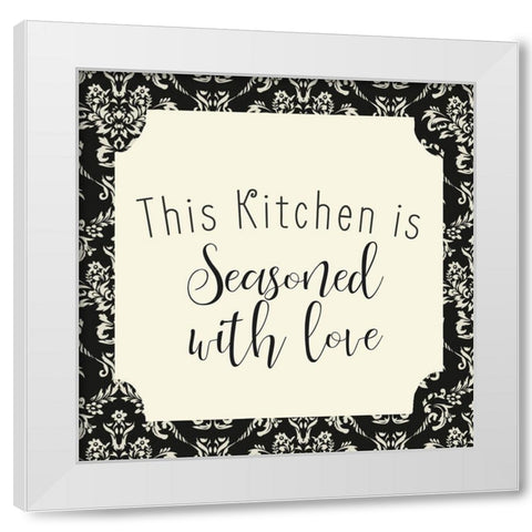 This Kitchen 2 White Modern Wood Framed Art Print by Allen, Kimberly