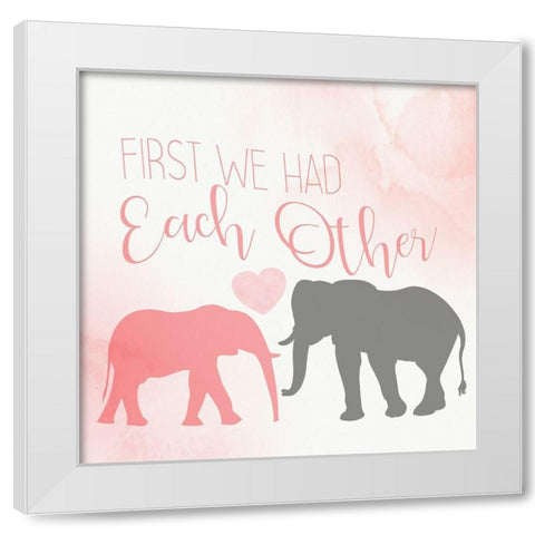 Perfect 2 V2 White Modern Wood Framed Art Print by Allen, Kimberly