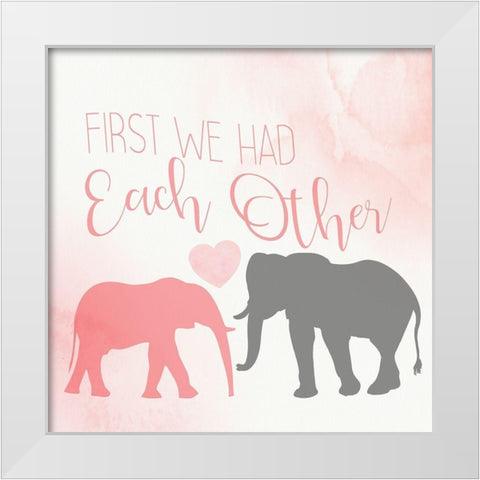 Perfect 2 V2 White Modern Wood Framed Art Print by Allen, Kimberly