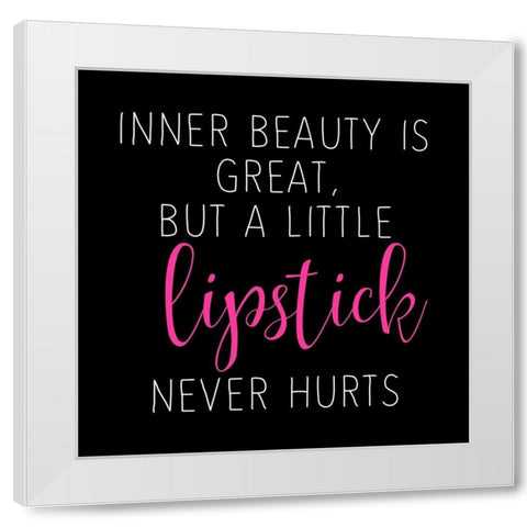 Lipstick 2 White Modern Wood Framed Art Print by Allen, Kimberly