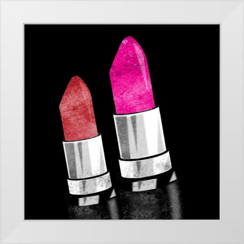Lipstick 3 White Modern Wood Framed Art Print by Allen, Kimberly