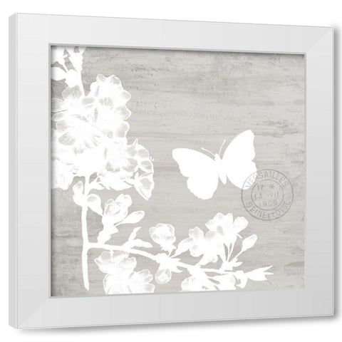 Butterfly Cottage 1 White Modern Wood Framed Art Print by Allen, Kimberly