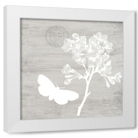 Butterfly Cottage 2 White Modern Wood Framed Art Print by Allen, Kimberly