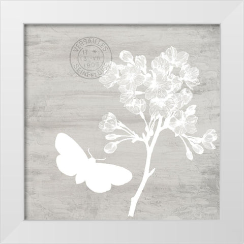 Butterfly Cottage 2 White Modern Wood Framed Art Print by Allen, Kimberly