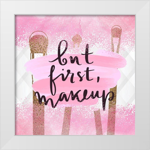 Brushes 2 White Modern Wood Framed Art Print by Allen, Kimberly