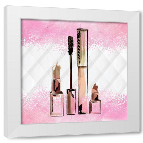 Brushes 3 White Modern Wood Framed Art Print by Allen, Kimberly