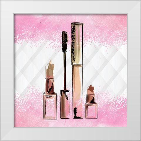 Brushes 3 White Modern Wood Framed Art Print by Allen, Kimberly