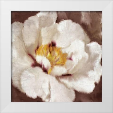 Fall Blooms White Modern Wood Framed Art Print by Allen, Kimberly