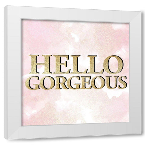 Hello 2 V2 White Modern Wood Framed Art Print by Allen, Kimberly