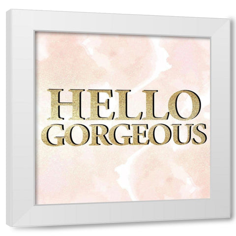 Hello 2 White Modern Wood Framed Art Print by Allen, Kimberly